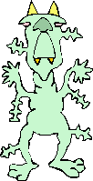Mazuki possessing a weird monster